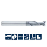 G-SH160-S2  2 Flutes, Standard Length, Square - Big-tools Industrial Supply Tools for Metal Cutting